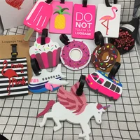 Travel Accessories Creative Luggage Tag Animal Cartoon PVC Silica Gel Suitcase ID Addres Holder Baggage Boarding Portable Label 2