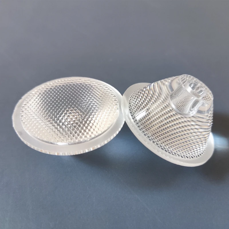 

#TRS-35.8 High quality Led Optical Lens for 1W or 3W Led, Size 35.8X17.15mm, Degree 15, 25, 45, Bead surface, PMMA