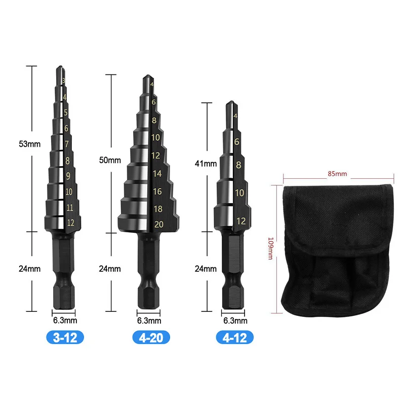 4Pcs Set Black