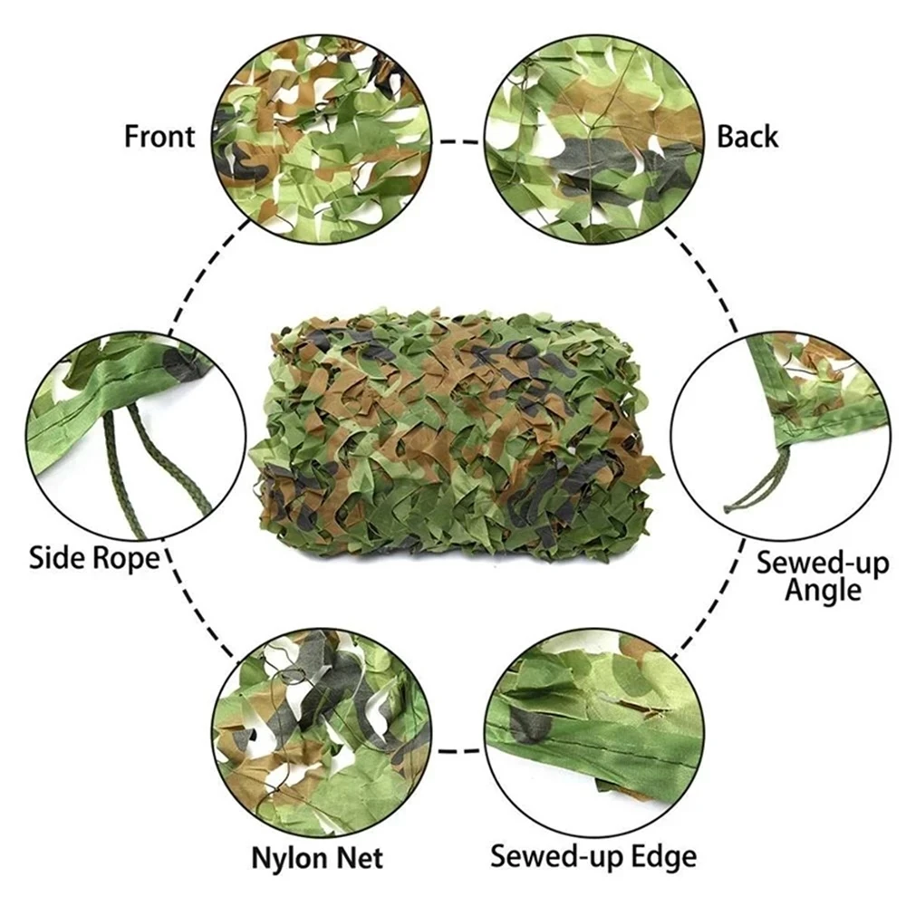 Reinforced Military Camo Net Garden Army Camo Net Hunting 1.5x3m 2x3m 3x3m 4x5m camouflage netting