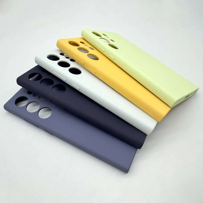 For Samsung Galaxy S24 Ultra Case High Quality Soft Silicone Cover Silky Touch Protective Case For Galaxy S24 Plus S24+ Case