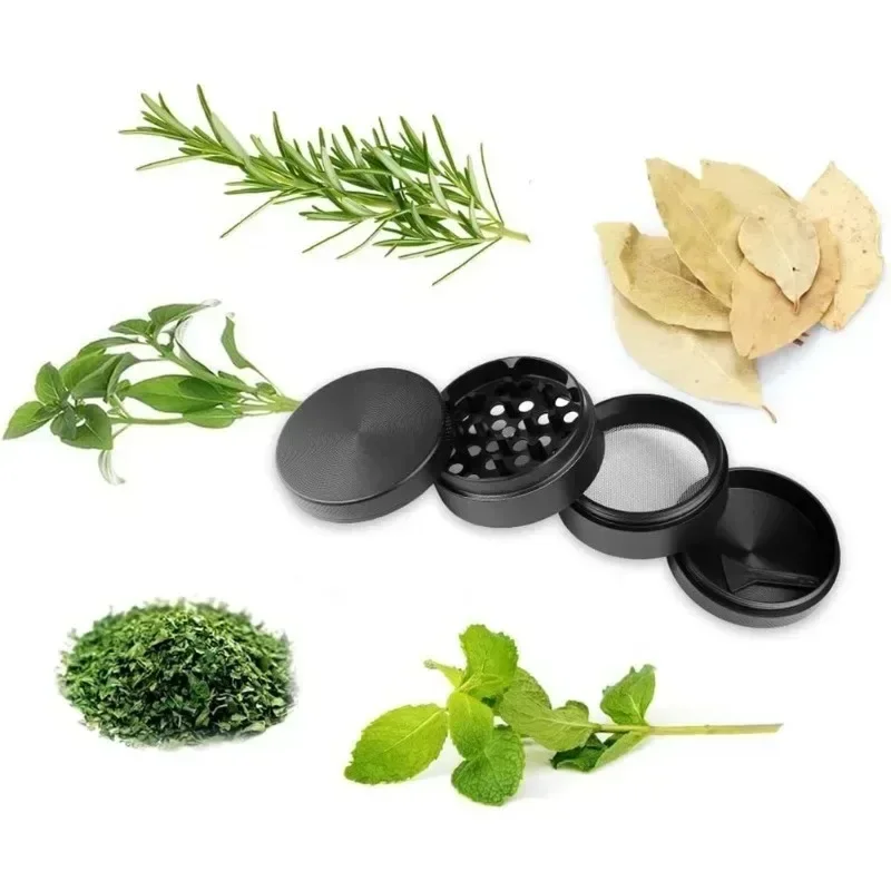 1.6/2inch Metal Herb Grinder 4-Layer Manual Tobacco Spice Mill Pepper Crusher Cigarette Grass Grinder Smoking Accessories S9fcdf933d4b24d93a8c931cdf58ed8e55