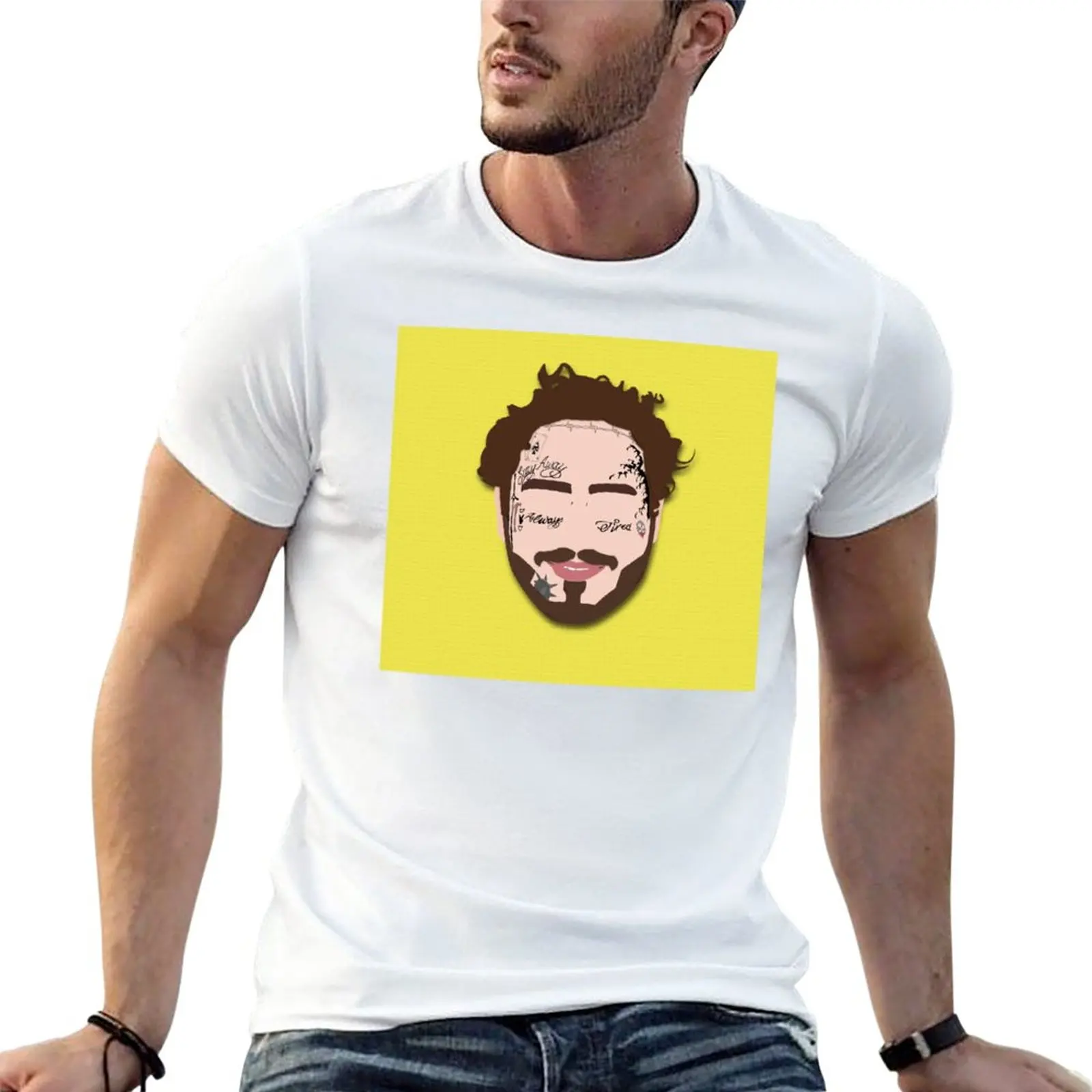 

New Austin Posty Portrait T-Shirt plain t-shirt Anime t-shirt cute tops Men's t-shirt