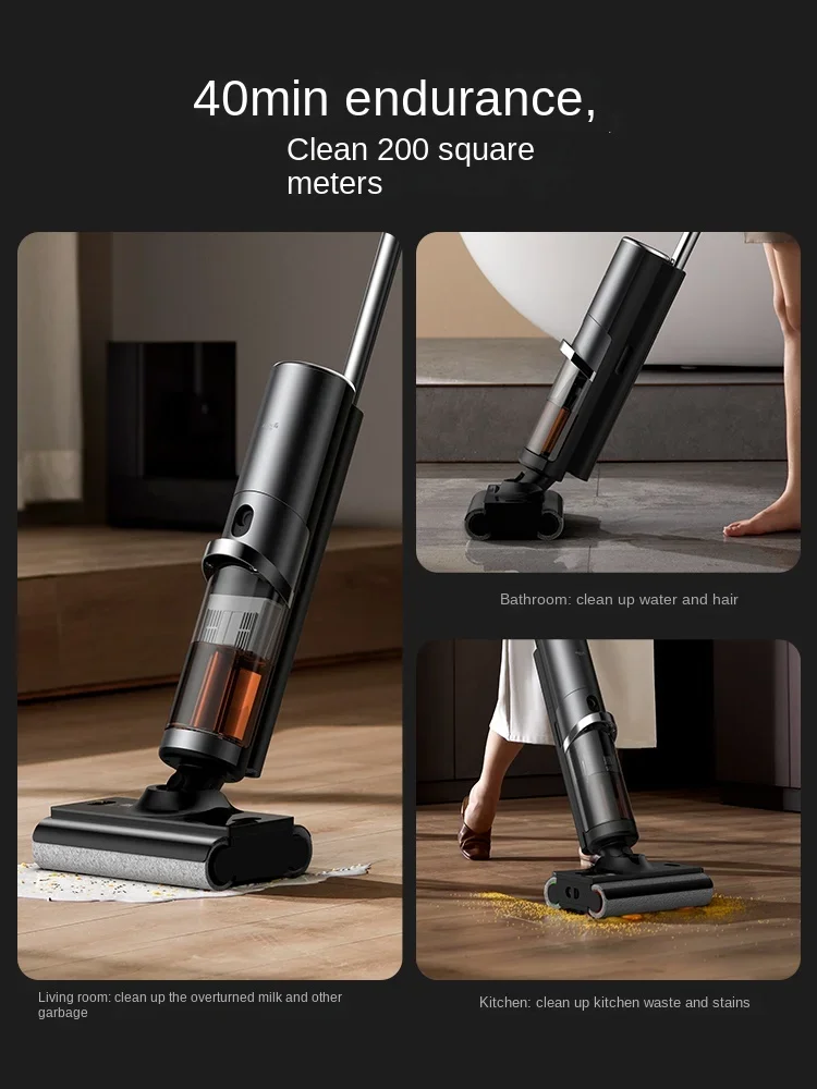 Deerma P50Slim Floor washing machine Suction mop Two-way explosive washing household appliances self-cleaning hot air drying mop 5