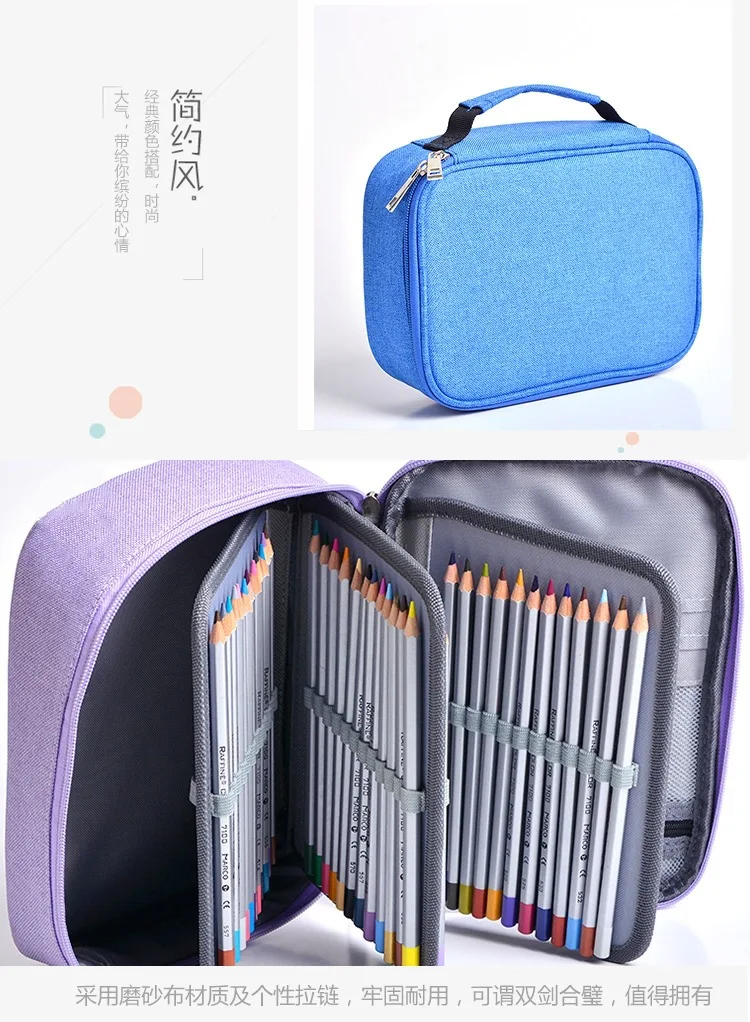 New Explosive Waterproof Multi-function Pencil Case Large Capacity Sketch  Detachable Pen Bags Writing Case School