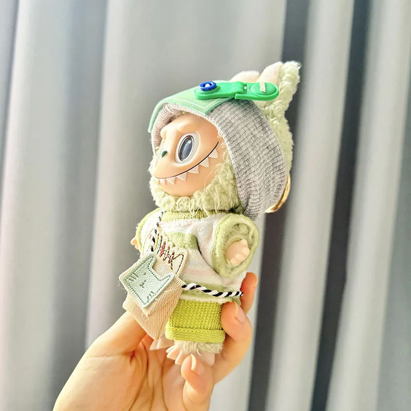 Labubu I II Idol Dolls Clothes Kawaii Green Outfit with Bag Accessories Korea Kpop Doll Clothing Mini Plush Doll Universal 13 S9fce174e5fc2450a9b9369bec1048b30a