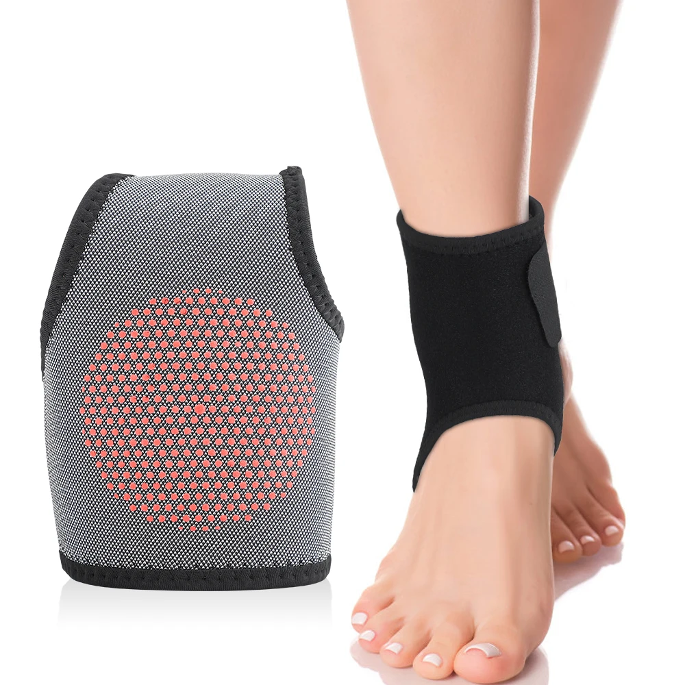 

Magnetic Therapy Self Heating Ankle Support Brace Moxibustion Hot Compress Anti Sprain Ankle Wrist Protector Strap Foot Massager