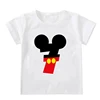 New Kids Boys Girls Mickey Mouse Birthday T-shirts Short Sleeved T Shirt Size 1 2 3 4 5 6 7 8 9 Year Children Party Clothing Tee 5