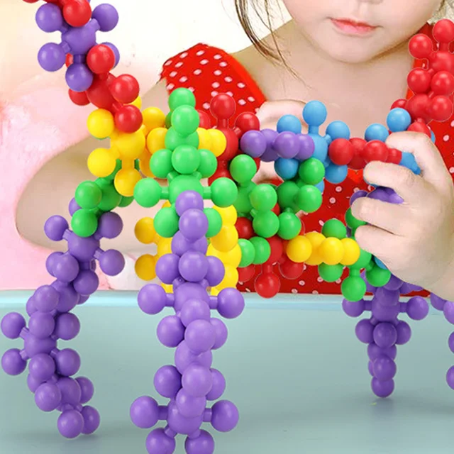 200 Pcs Building Blocks Promotes Fine Motor Skills Sensory Development, STEM Activities for Kids Interlocking Building Discs Toy 5