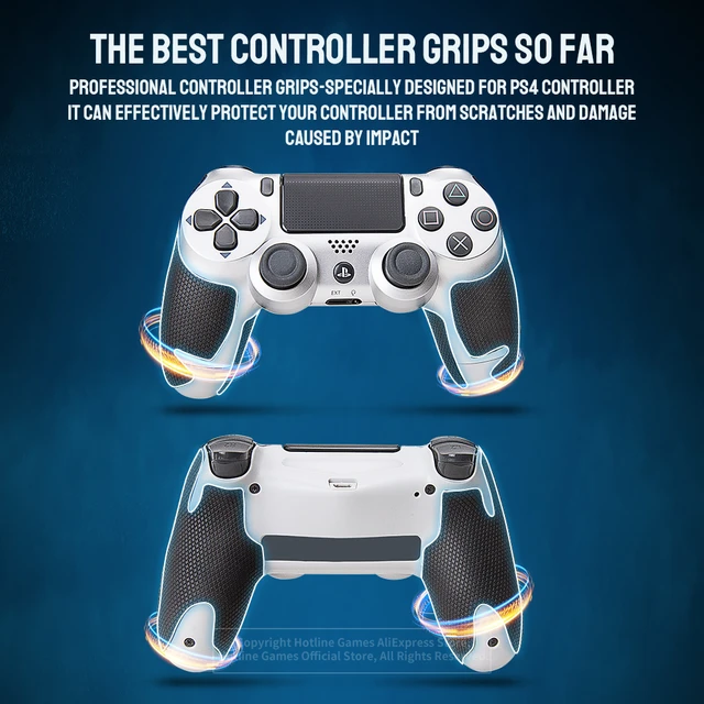 4 Pieces GAMES 2.0 PLUS Gamepad Anti-slip Sticker for Playstation PS4 Controller, Non-