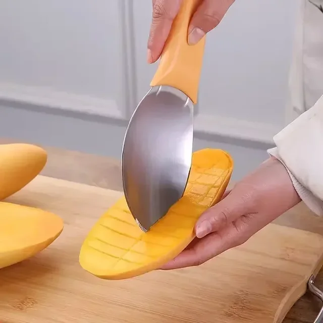 Hot Multifunctional Mango Spoon Mango Knife Cutting Granule Tool Peeler Peeler Mango Avocado Scoop Kitchen Fruit Tool 3