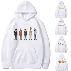Pullovers harajuku hoodies solto dos desenhos animados impresso moda moletom masculino/feminino unissex casual all match bolso roupas streetwear