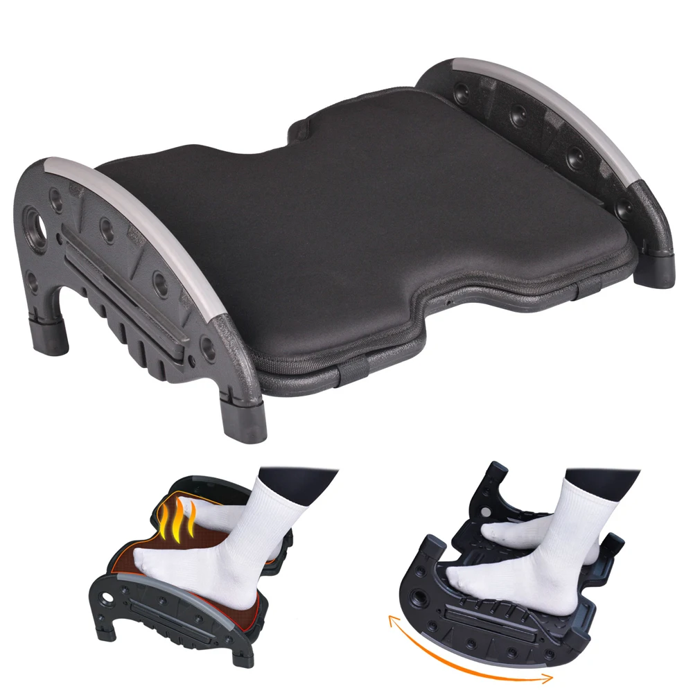 Foot Rest Under Desk Ergonomics Two-Sides Footrest Massage Surface Portable Foot Stool Home Office Relax Tools