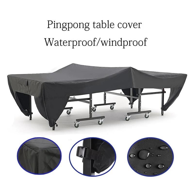Waterproof Ping Pong Table Cover Tennis Cover Protect Outdoor Indoor Anti-UV Dustproof Ping Pong Table