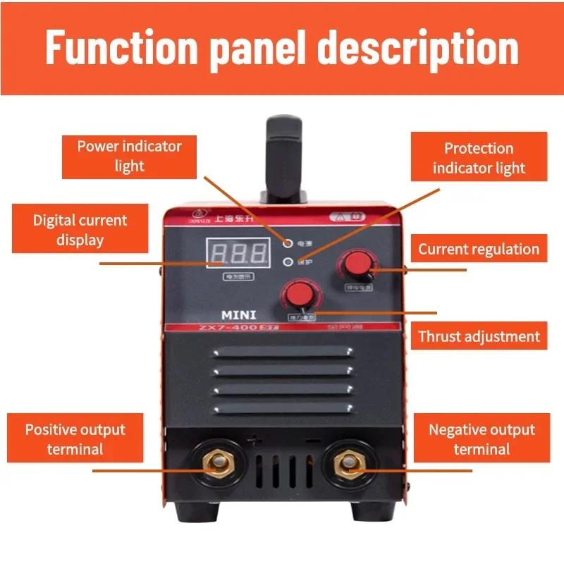 Welding Machine 220V380V Household Small All-copper Inverter DC Welding  equipment Portable Hand-held Manual Welding Machine TIG 6