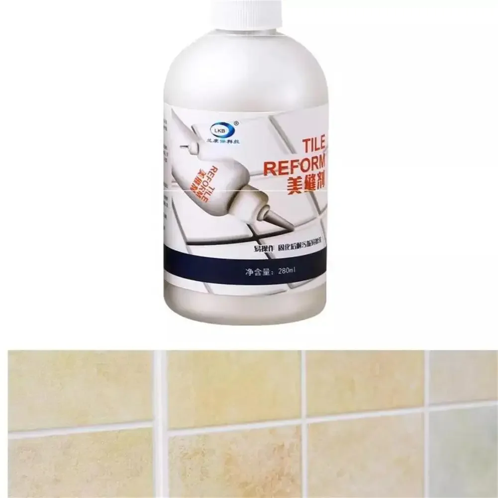 Tile Gap Filler Tile Gap Sealer Ceramic Repair Agent Tile Repair Kit Tile Repair Cream 150ML Seam Beauty Agent Tile Gap Refill Agent Grouting Fill Tile Glue Sealer Repair Porcelain Ceramic Glue Waterproof