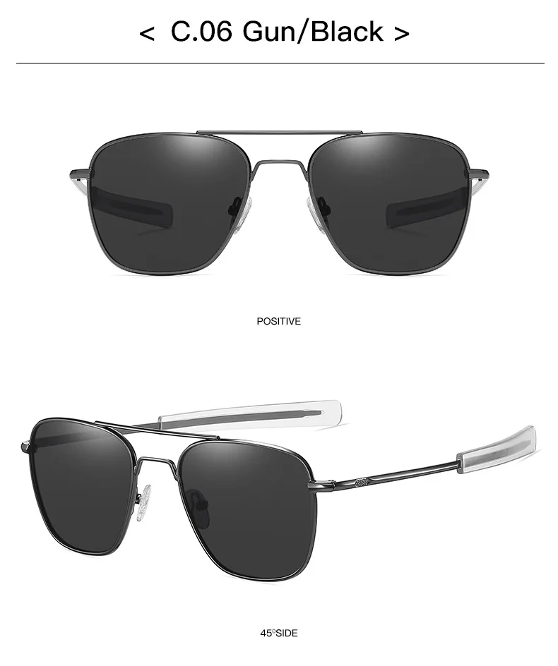 Polariserade pilotglasögon för dam och herr med metallbåge_voghion.com