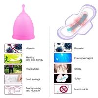 Lady Reusable Soft Certified Silicone Cup Personal Hygiene Product 2