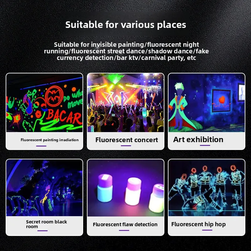 LED 블랙라이트 형광 페인팅, 자외선(UV) 라이트 바, 무대, 유령의 집, 그..