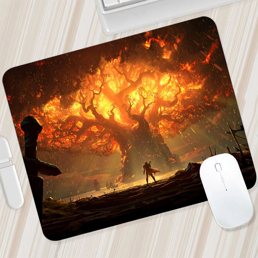 World Of Warcraft Small Mouse Pad Gaming Mousepad Pc Gamer Mouse Mat Computer Office Pad Tastiera Mat Desk Pad Laptop Mausepad