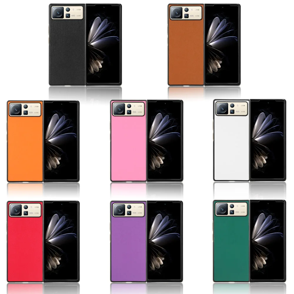 Per Xiaomi Mix Fold 2 5G Custodia Protettiva In Pelle Pu Flip Hard Back Per Mix Fold2 5G Pc Cover Protettiva Per Mix Fold2 Hard Flip Cover