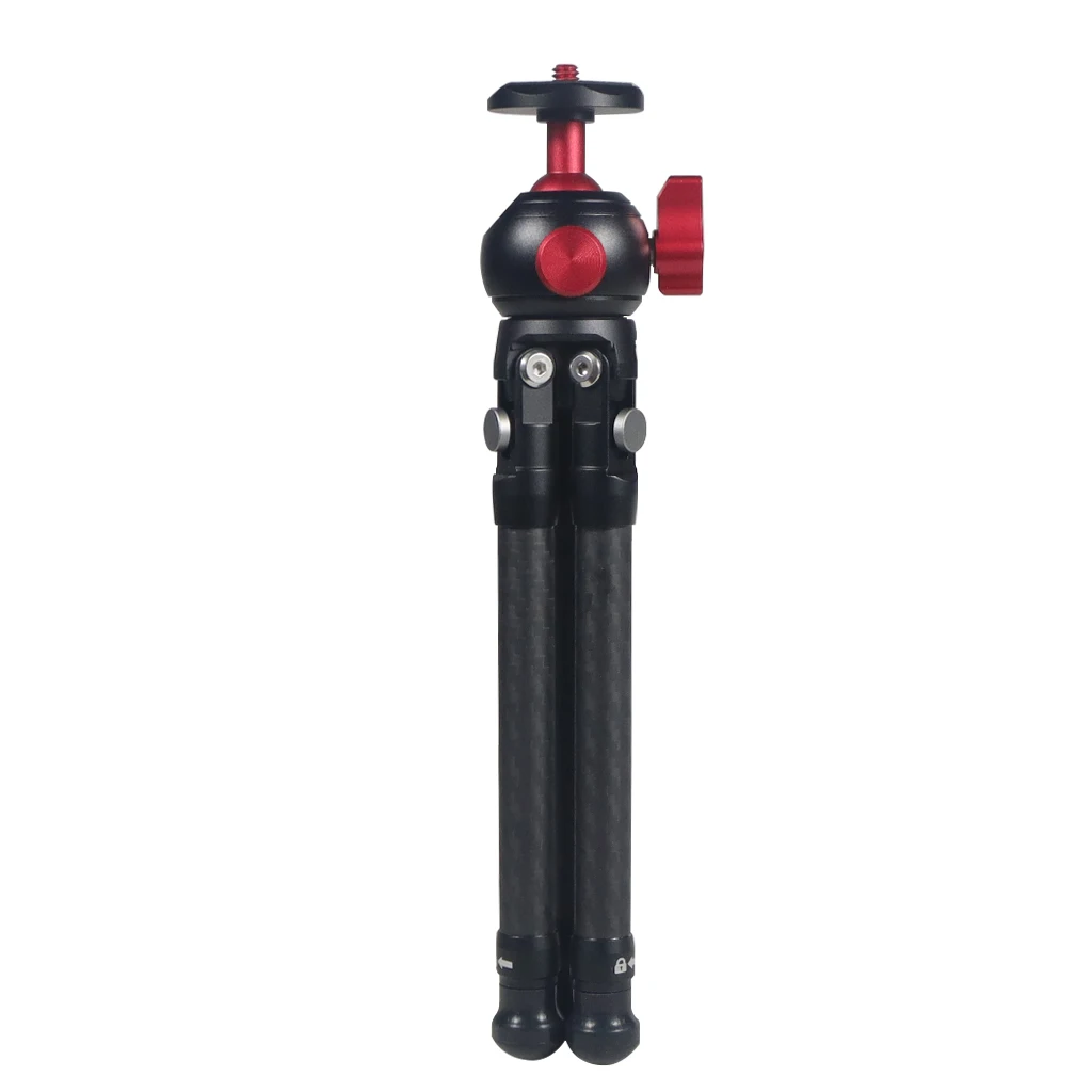 Mini Stativ Kugelkopf Swivel Ball Kopf 1/4 "Abnehmbare Kalten Schuh Halterungen Adapter für DSLR Kamera Monitor Vlog Flash Licht mic Stand – Detail 35