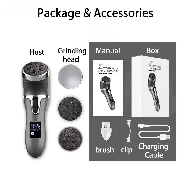Electric Pedicure Tools Foot Care File Leg Heels Remove Hard Cracked Dead Skin Callus Remover Feet Foot Files Clean Care Machine