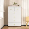 5 Layers Multifunction Living Room Cabinet Storage Box With 6 Drawers Locker Large Capacity Storage Box Home Furniture Pulley 2