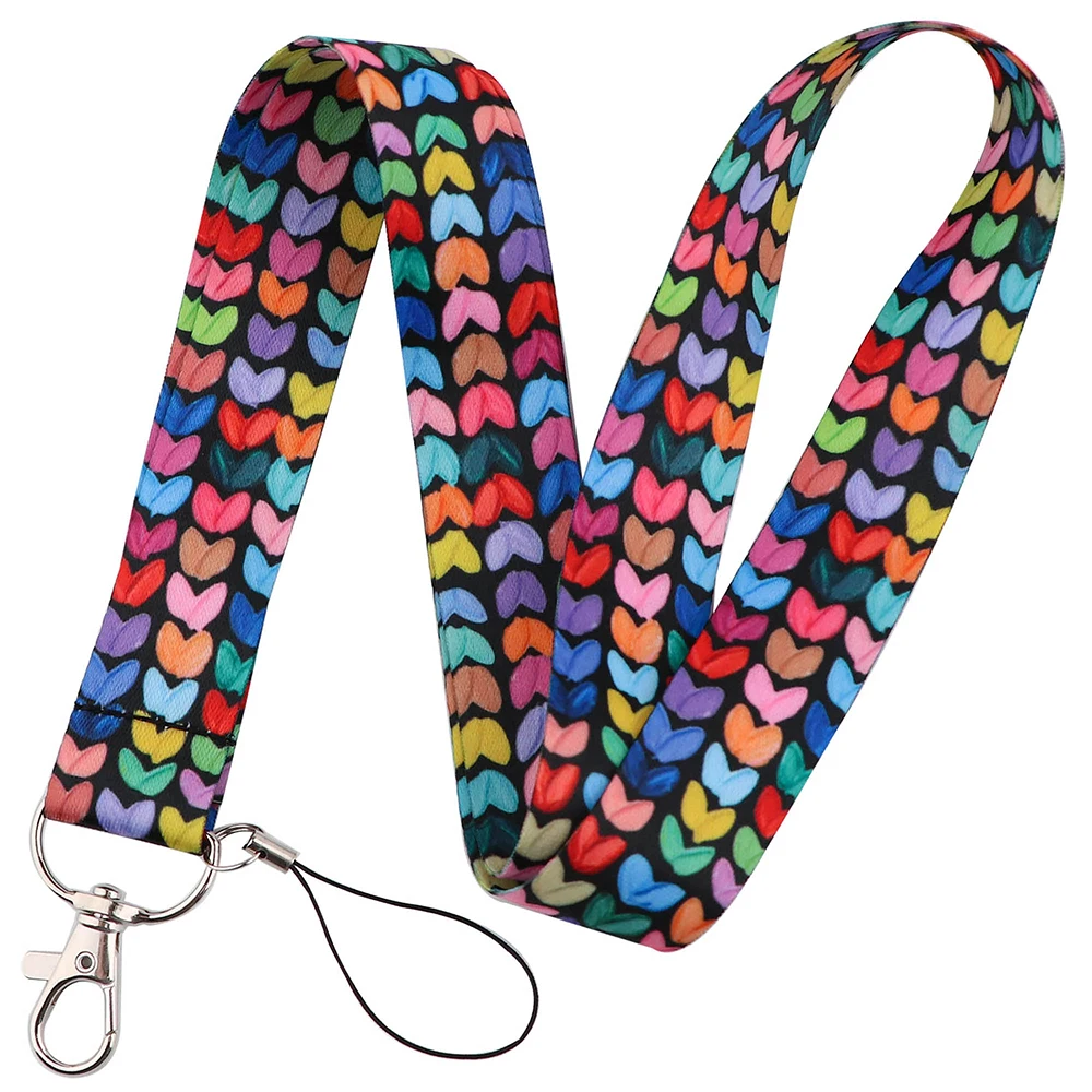 Chic Art-Inspired Lanyard with Badge Holder & Charm Accessories - Perfect