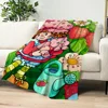 Cute S-Strawberry S-Shortcake Blanket Skin friendly comfort warm soft plush blanket suitable sofa living room office bedroom 5