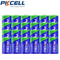 24PCS PKCELL CR2 3V Lithium Photo Size Battery CR2 Lithium Battery CR15H270 3V 850mAh Lithium Photo Battery for Motion Sensors 1