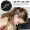 LED Ear Wax Pick Cleaner Remover Tool Ear Scoop Spoon Stainless Steel Wax Curette Ear Forcep for Kids Adults(Random Color) 2