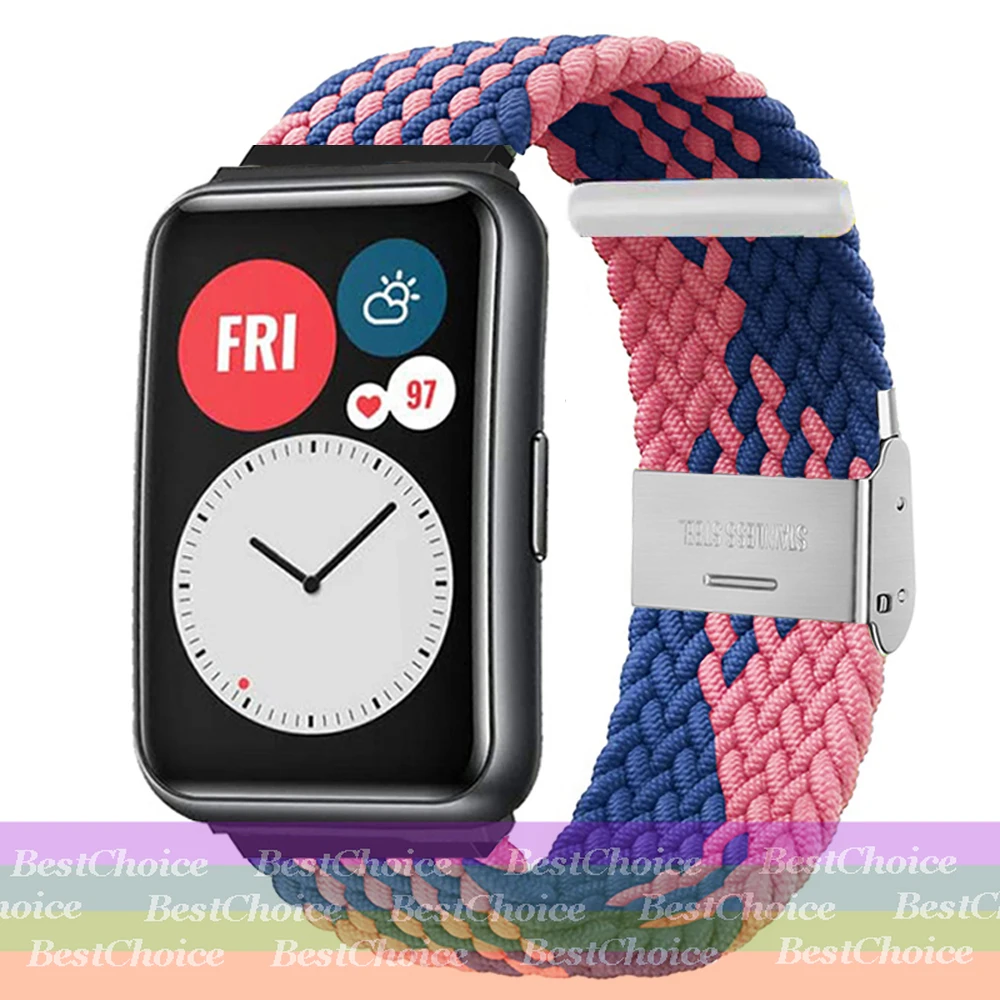 Nylon Braided Adjustable Watch Strap with Metal Connector