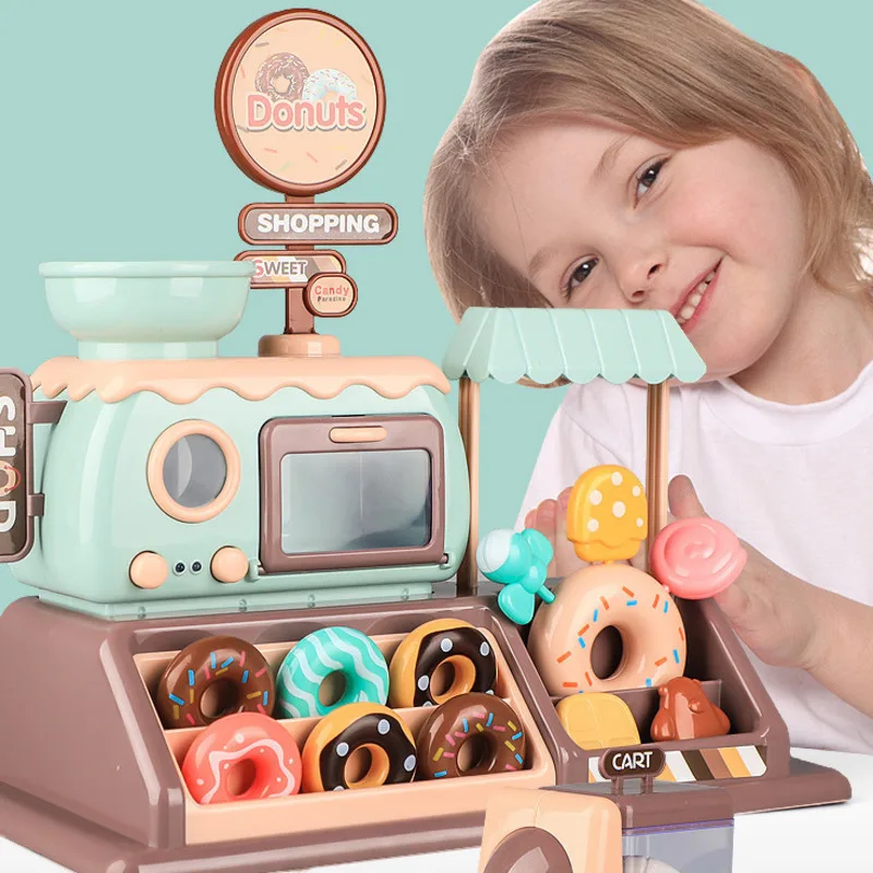 

Children's Simulation Ice Cream Dessert Store Shopping Cash Register Sets Toys Pretend Play Parent-child Games Birthday Gifts