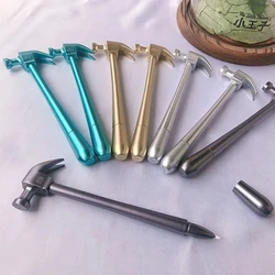 Creative Simulation Hammer Gel Pen Stationery Learning Shool Office Stationery Gift Graffiti Writing Tool Metal Signature Pen