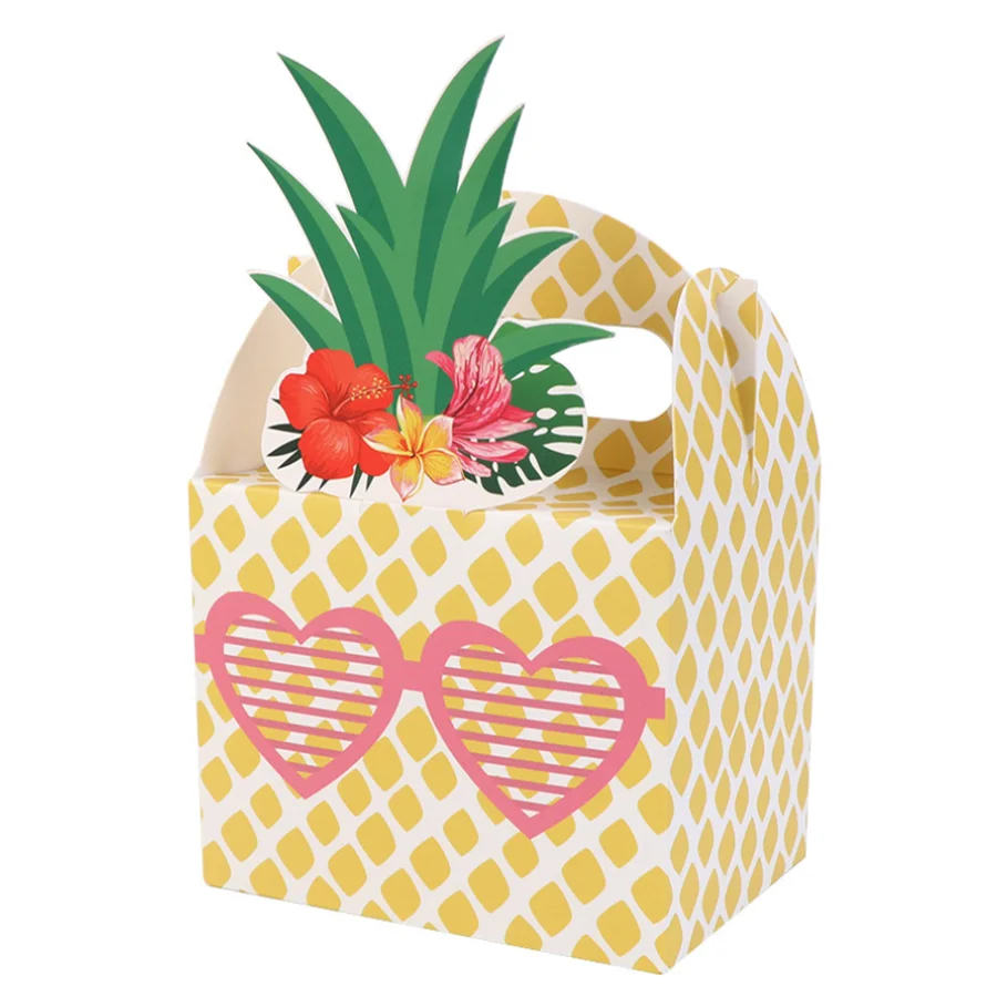 24Pcs Pineapple Favor Candy Gift Boxes for Hawaiian Tropical Party Luau BBQ Fruit Party... - SKU FCGB1110 - UGI Packaging