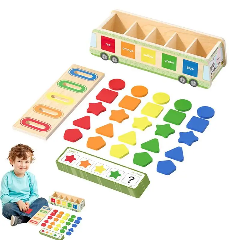 

Montessori Box Brightly Colored Wooden Montessori Coin Box Sensory And Object Permanence Toys For Babies Homeschool Supplies