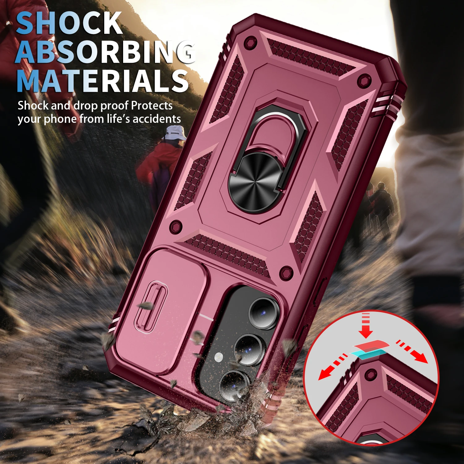 Strong Protection Cover for Samsung Galaxy S22 S23 S24 Ultra S21 FE S20 S22 Plus A54 A14 A34 A15 A25 A52S A52 A53 A33 A13 A04S