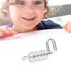 Wire Brain Teaser Flexible Brain Teaser Puzzle IQ Test Disentanglement Toy Iron Unlock Interlock Game Safe Reusable Educational 4