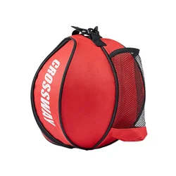 Adjustable Shoulder Sports Ball Carrier Bag with Mesh Pockets (R)