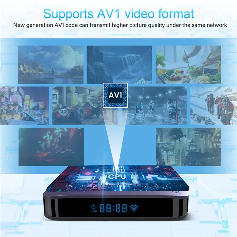 듀얼 와이파이 블루투스 스마트 TV 박스, A95X F3 Air II, RGB, 안드로이드 11, Amlogic S905W2, 4GB, 32GB, 내구성, 쉬운 설치, US 플러그