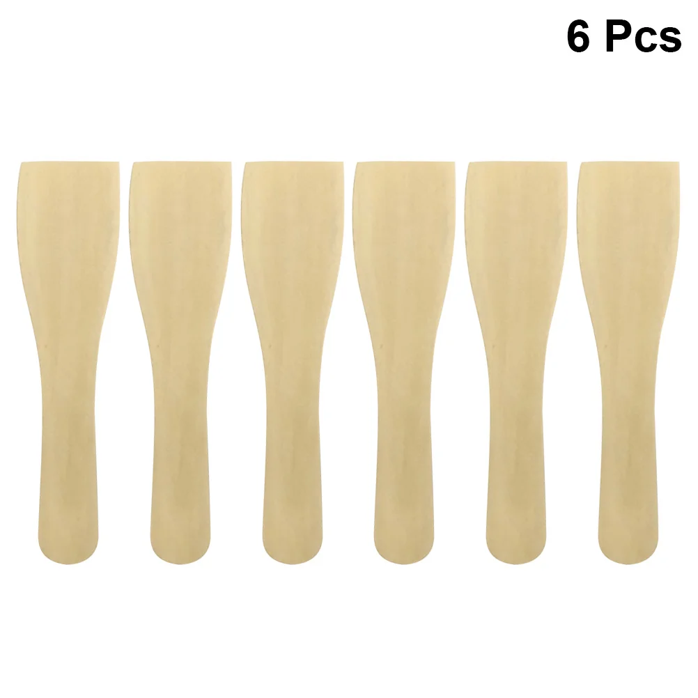 6 Pcs Utensil Spatula Nonstick Spatulas Wood Cooking Wooden for Turner Set