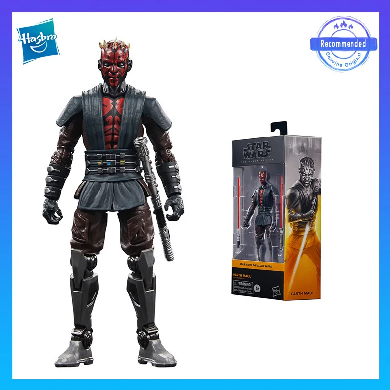 

Hasbro Genuine Original Star Wars Black Series Darth Maul 6inch Favorites Peripherals Gift Movable Characters Model Toys