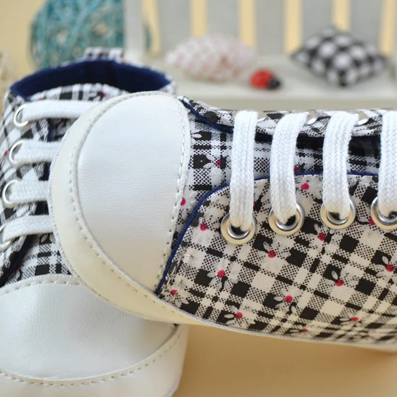 Baby Boys Girls First Walkers Soft Sole Anti-slip Canvas Sports Sneakers