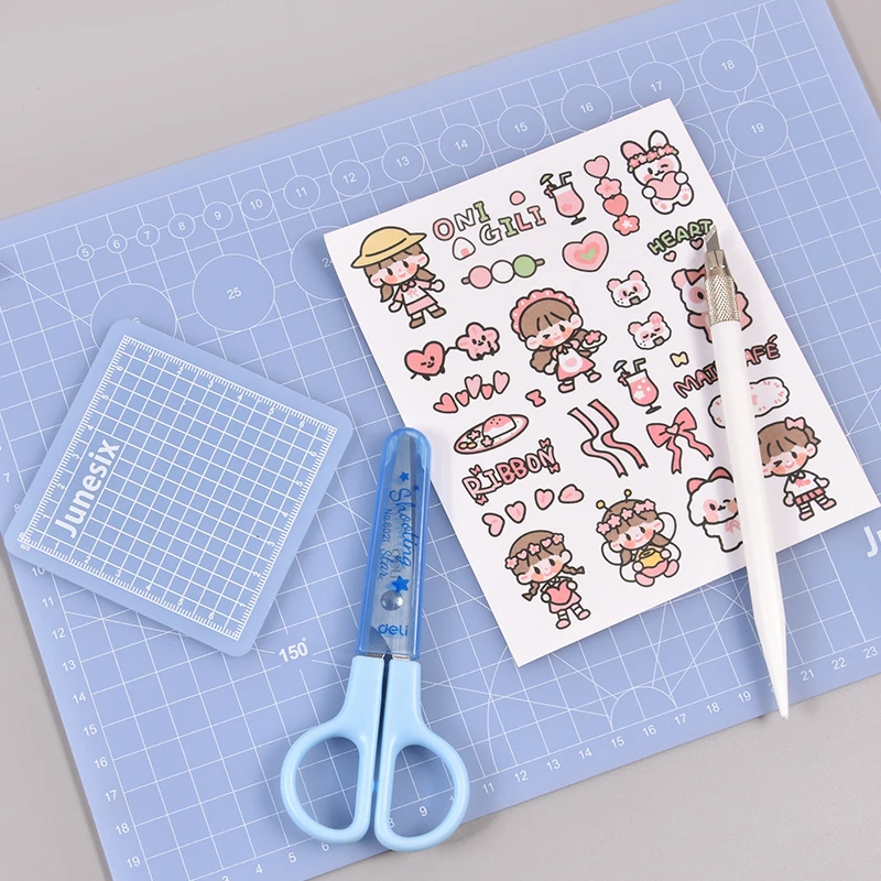 PVC Cutting Mat Patchwork Cut Pad DIY Handmade Tools Self Healing Plate Carving Art Tool Cutting Plate Office Supplies Set