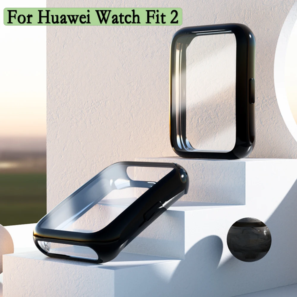 

TPU Case For Huawei Watch Fit 2 Watch Screen Protector Smartwatch Accessories Full cover bumper Tempered Film For HUAWEI Fit2