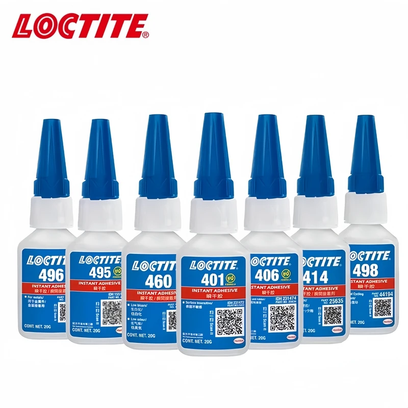 Loctite 380 401 403 406 410 411 414 415 416 460 480 495 496 498 Rubber/Wood/Metal/Plastic Repair Instant Dry Adhesive 20g