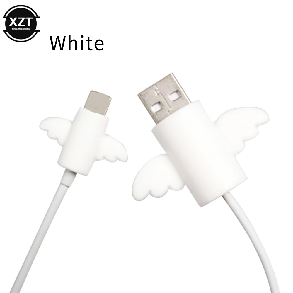 

Cute Angel Wings Cool Bat Cable Protector Sleeve Anti-Breaking Charging Data Line Protector for iPhone Original Cable Winder