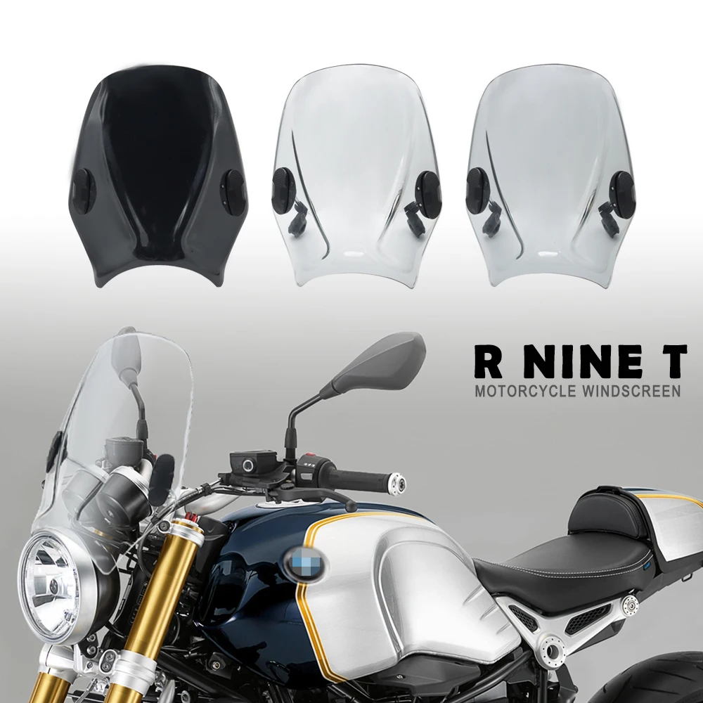

Motorcycle Accessories WindScreen Windshield Viser VIsor Double Bubble Screen For BMW RNINET R NINE T