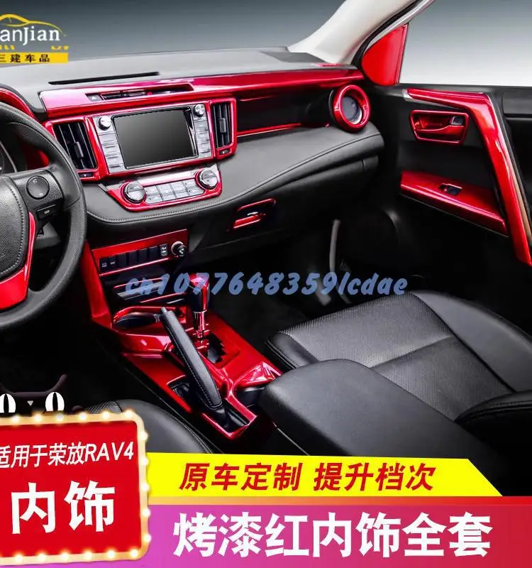 

Автомобильные аксессуары для Toyota RAV4 2014 2015 2016 2017 2018 2019 Высокое качество ABS интерьер автомобиля Хромированные декоративные блестки автомобильные наклейки